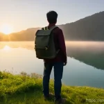 Home 20 용서 심리학의 접근법 성공 사례 연구 - **Prompt:** A person, gender-neutral, stands on a serene, verdant hill at sunrise, overlooking a cal...
